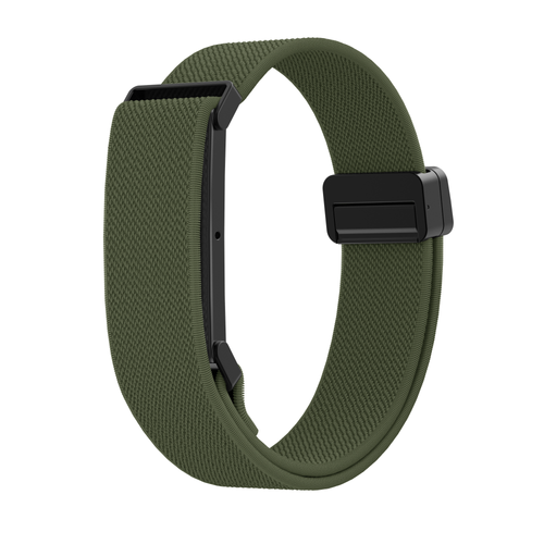 Bandz Correa biceps nylon con hebilla-D Fitbit Air (verde militar)