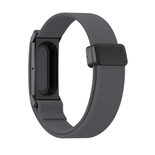 Bandz Correa biceps nylon con hebilla-D Fitbit Air (gris oscuro)