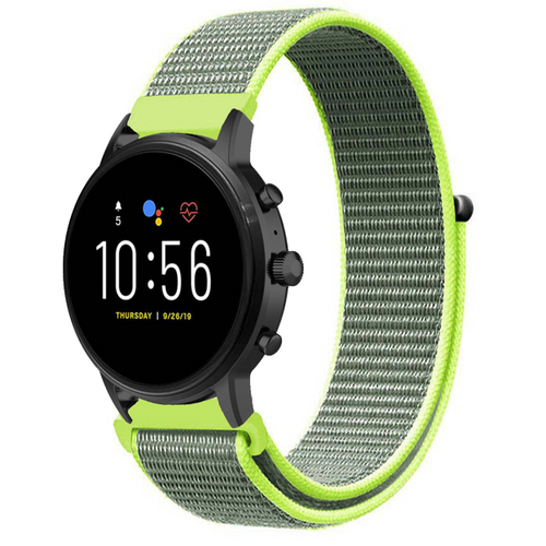 Correa nylon Fossil Gen 4 Explorist HR (fluorescente)