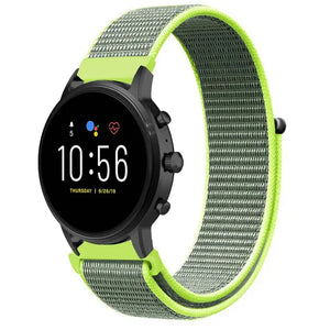 Correa nylon Fossil Gen 4 Explorist HR (fluorescente)