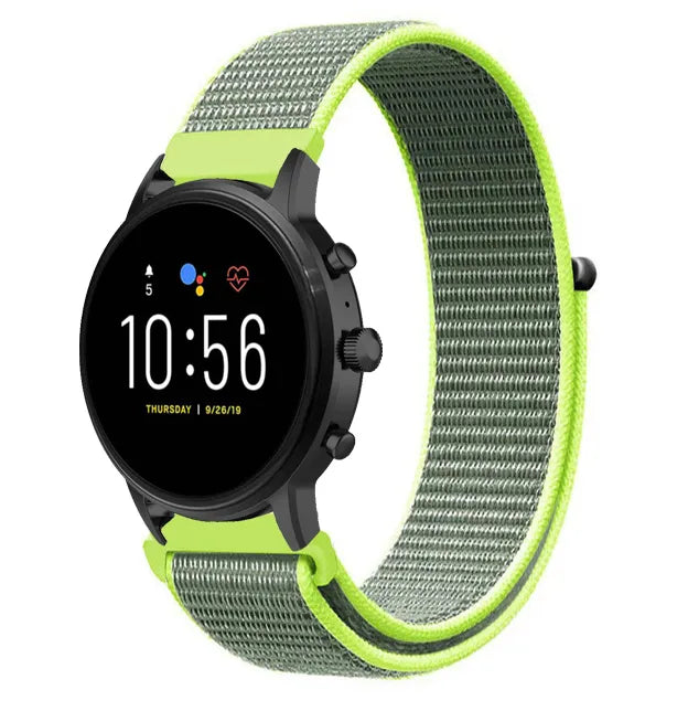 Fossil Gen 4 Explorist (HR) Nylon Strap (Fluorescent)