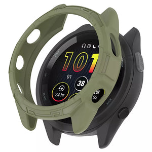 Funda TPU robusta Garmin Forerunner 265 (verde)
