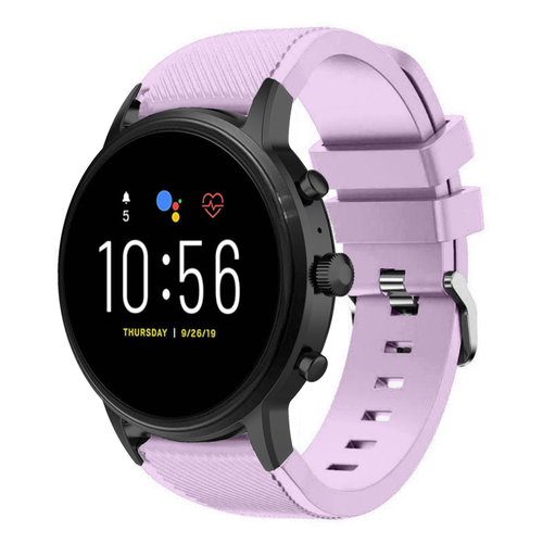 Correa silicona Fossil Gen 4 Explorist HR (lila)