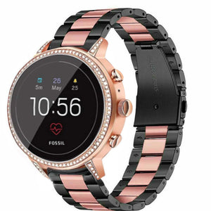 fossil-gen-5e-42mm-stalen-zwart-roze
