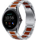 Fossil Gen 5e 44mm Wood/Steel Strap (Silver)