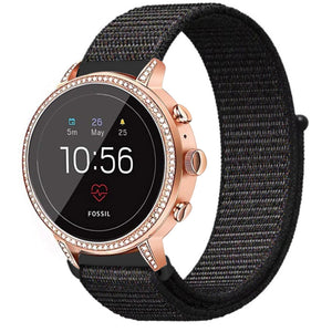 Correa nylon Fossil Gen 4 Venture HR (negro)