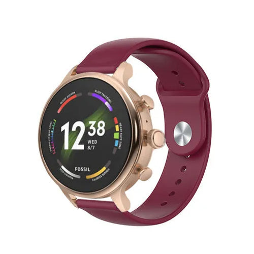 fossil-gen-6-42mm-sport-bandje-rood