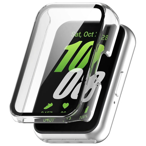 Funda rígida Samsung Galaxy Fit 3 de cristal blanco