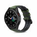 Correa silicona/cuero Galaxy Watch 4 Classic 46mm (verde)