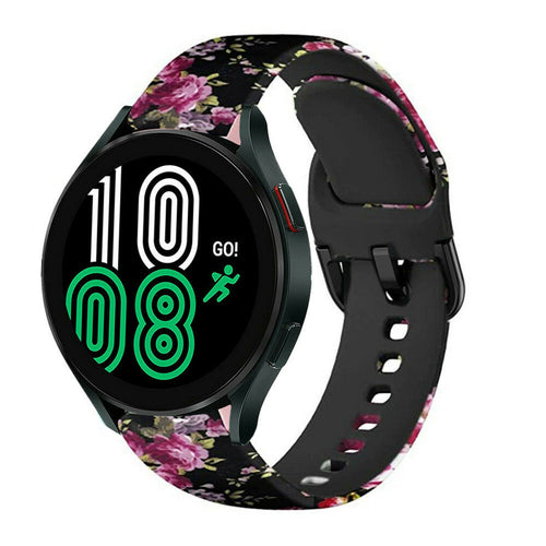 galaxy-watch-4-silikonarmband-blumen