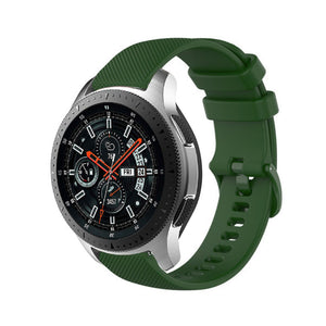 Correa silicona Premium Samsung Galaxy Watch 46mm (verde militar)