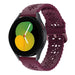 Samsung Galaxy Watch 5 40mm Silicone Strap Patterned (Burgundy)