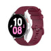 Samsung Galaxy Watch 5 44mm Premium Silicone Strap (Dark Red)