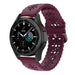 Samsung Galaxy Watch 4 Classic 46mm Patterned Silicone Strap (Burgundy Red)