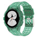 Samsung Galaxy Watch 4 44mm Silicone Strap with Frame (Transparent Green)