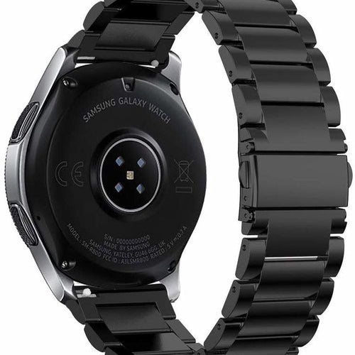 Correa acero Fossil Gen 4 Explorist HR (negro)