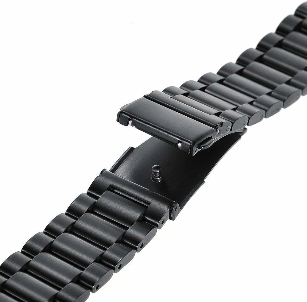 Correa acero Fossil Gen 4 Explorist HR (negro)