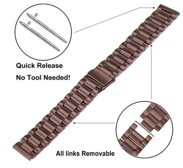 Xiaomi Watch S3 Steel Strap (Bronze-Brown)