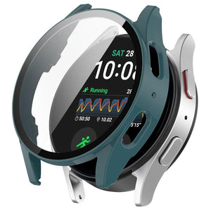 Funda rígida con vidrio Samsung Galaxy Watch 7 44mm (verde pino)