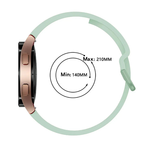 Samsung Galaxy Watch 6 - 40mm Buckled Silicone Strap (Light Green)