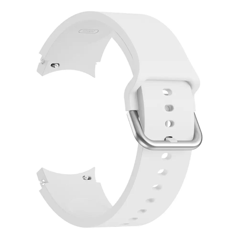 Samsung Galaxy Watch 6 Classic - 47mm Buckled Silicone Strap (White)