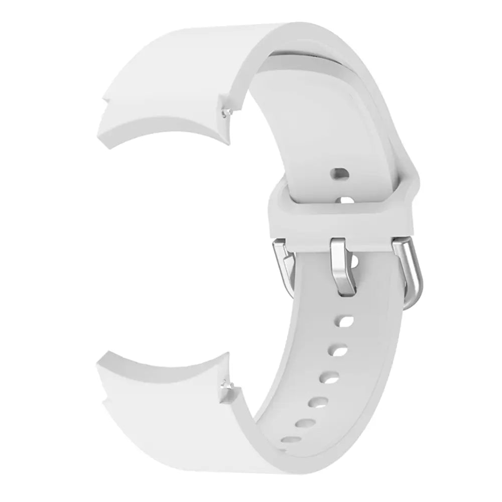 Samsung Galaxy Watch 6 Classic - 47mm Buckled Silicone Strap (White)