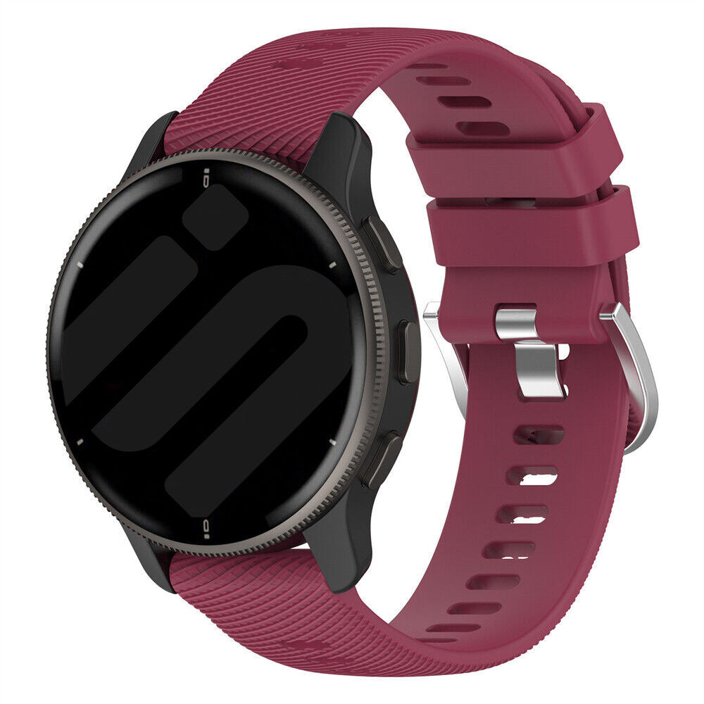 Garmin Venu 4 - 45mm Silicone Strap (Wine Red)
