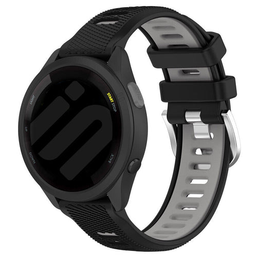 Correa deportiva con hebilla Garmin Forerunner 645 (negro/gris)