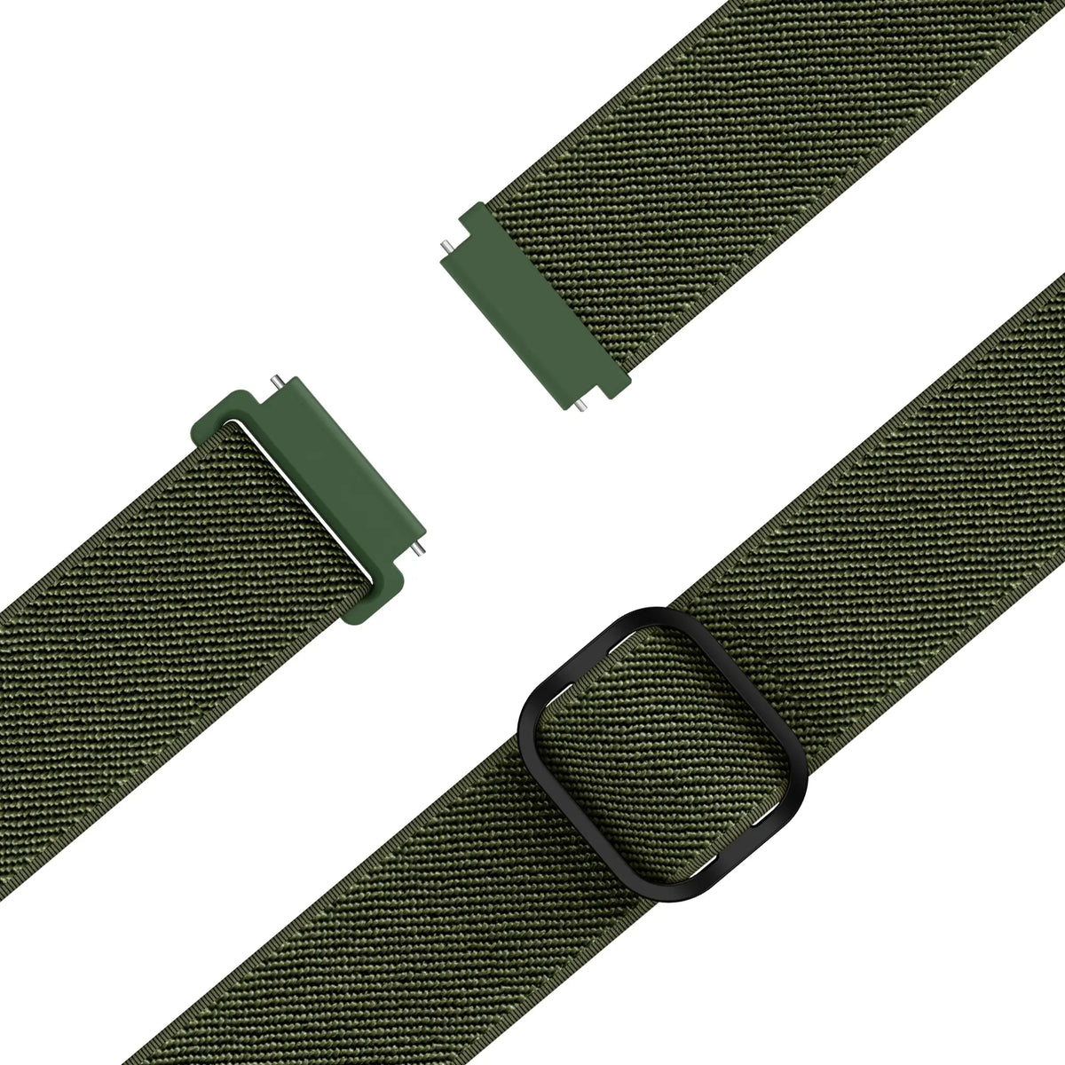 Bandz Garmin Forerunner 255s Elastic Strap (Army Green)