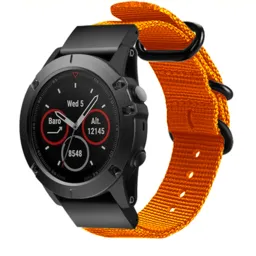 Correa nylon con hebilla Garmin Instinct 3 - 45mm (naranja)