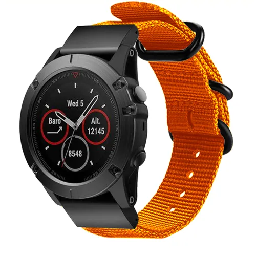Correa nylon con hebilla Garmin MARQ (naranja)