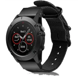 Correa nylon con hebilla Garmin Instinct 3 - 45mm (negra)