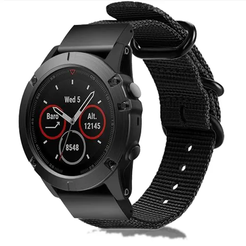 Garmin Fenix 8 Pro - 51mm Nylon Strap with Buckle (Black)