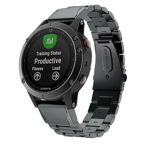 Correa acero inoxydable Garmin MARQ (negro)