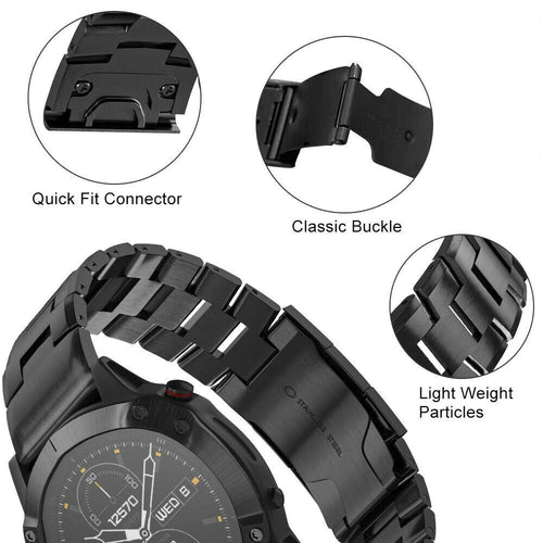 Correa titanio Garmin D2 Charlie (negro)