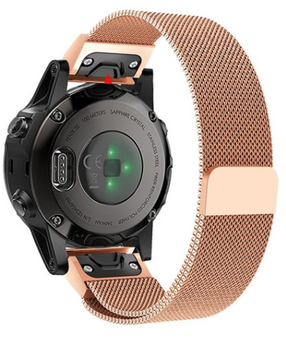 Correa milanesa Garmin Approach S70 - 42mm (rosa dorado)