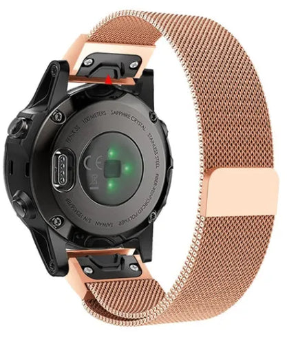 Correa milanesa Garmin Approach S70 - 42mm (rosa dorado)