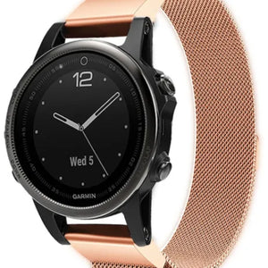 Correa milanesa Garmin Approach S70 - 42mm (rosa dorado)