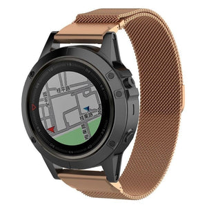 Correa milanesa Garmin Descent MK3i - 51mm (rosa dorado)