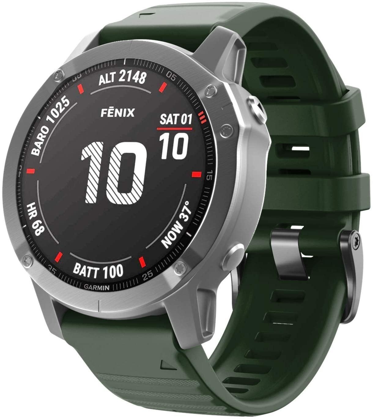 Correa silicona Garmin Descent MK3i - 51mm (verde oscuro)