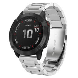Correa acero Garmin Instinct 3 - 50mm (plata)