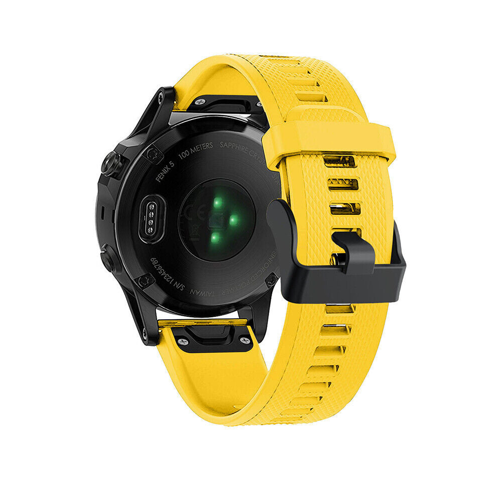 Garmin Quatix 8 - 47mm Silicone Strap (Yellow)