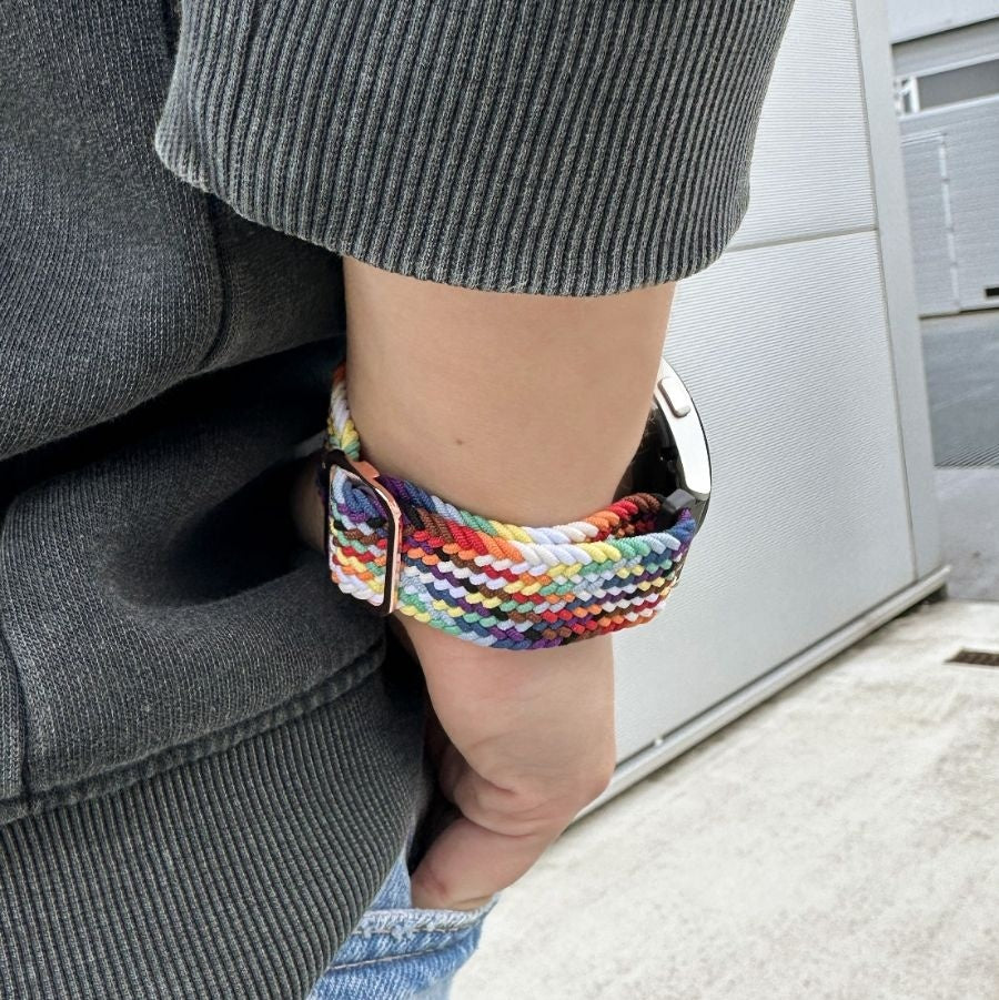 Correa trenzada ajustable Amazfit GTR Mini (arcoiris)