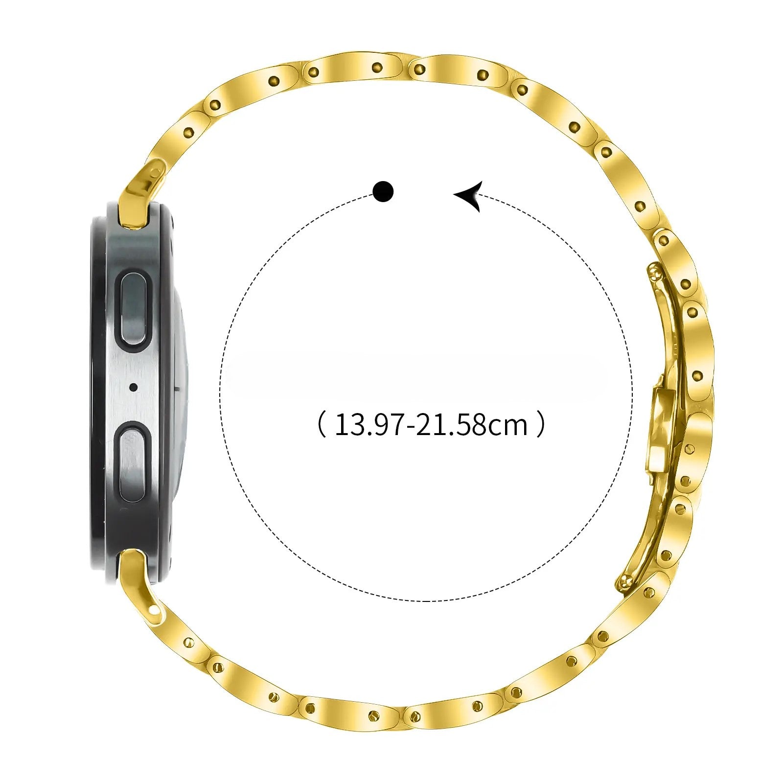Correa acero delgada Samsung Galaxy Watch 9 - 44mm (dorado)