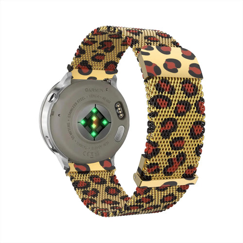 Correa milanesa Garmin Forerunner 170 (leopardo oro)