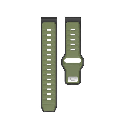 Correa silicona Outdoor 'Duo' ICE Smart TKS Rectangular 1.41 (verde/negro)