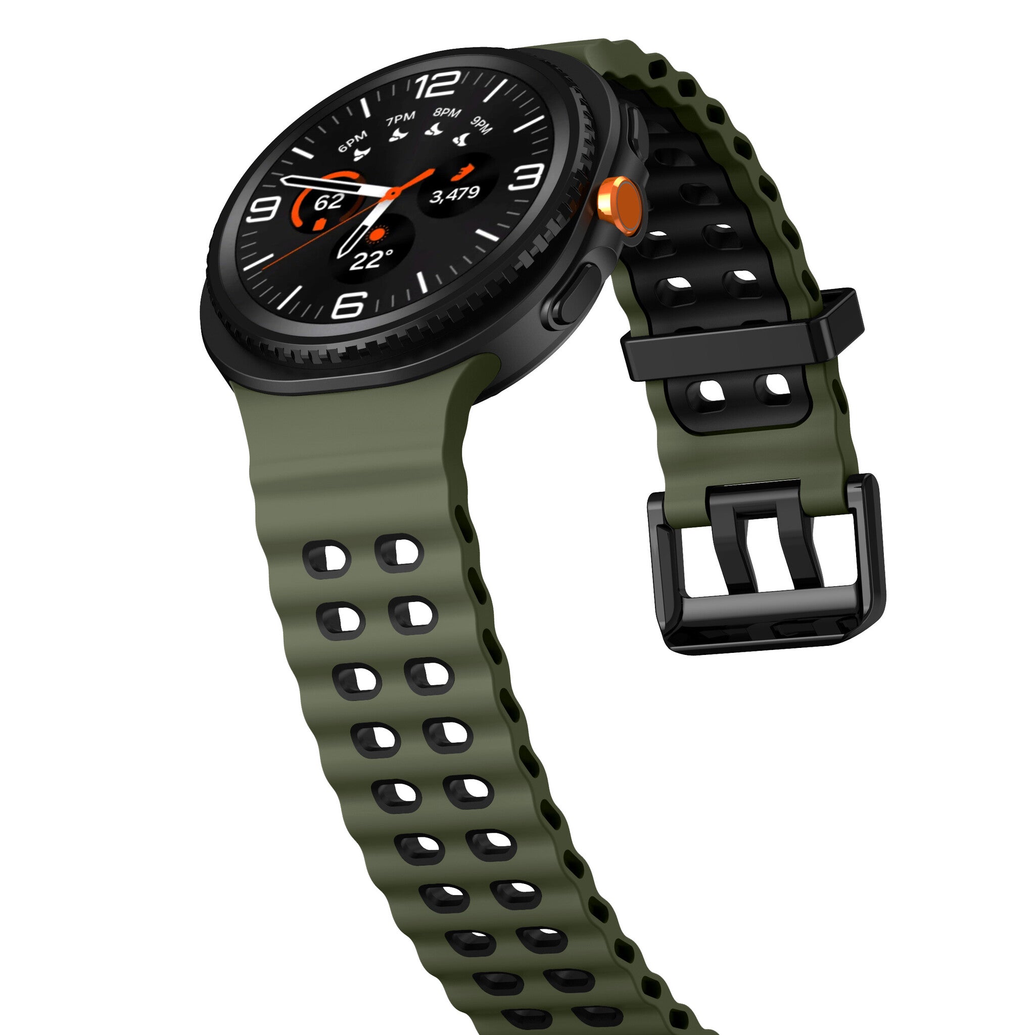 Correa Ocean Samsung Galaxy Watch 8 - 44mm (verde/negro)