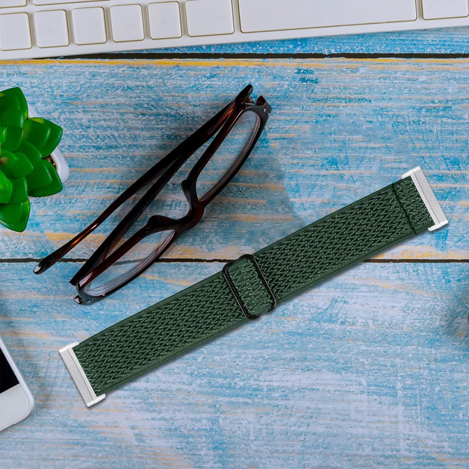 Correa elástica Fitbit Versa 3 (verde)