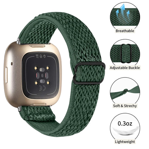 Correa elástica Fitbit Versa 3 (verde)