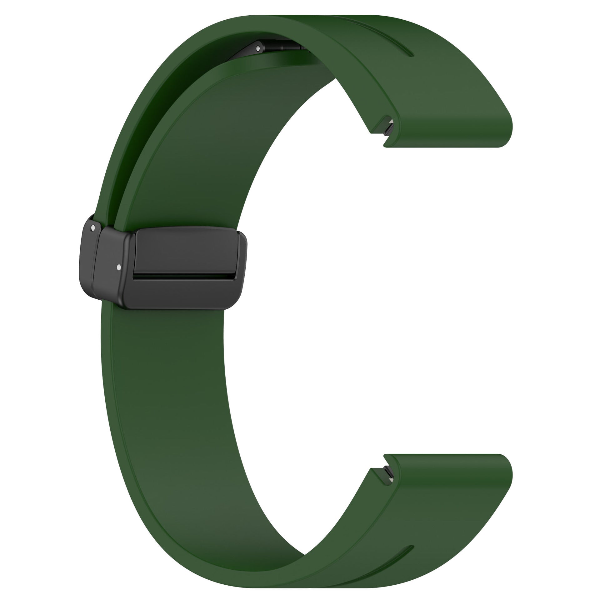 Garmin Quatix 8 Pro - 47mm D-Buckle Silicone Strap (Army Green)